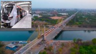 Metro Train And Riverfront