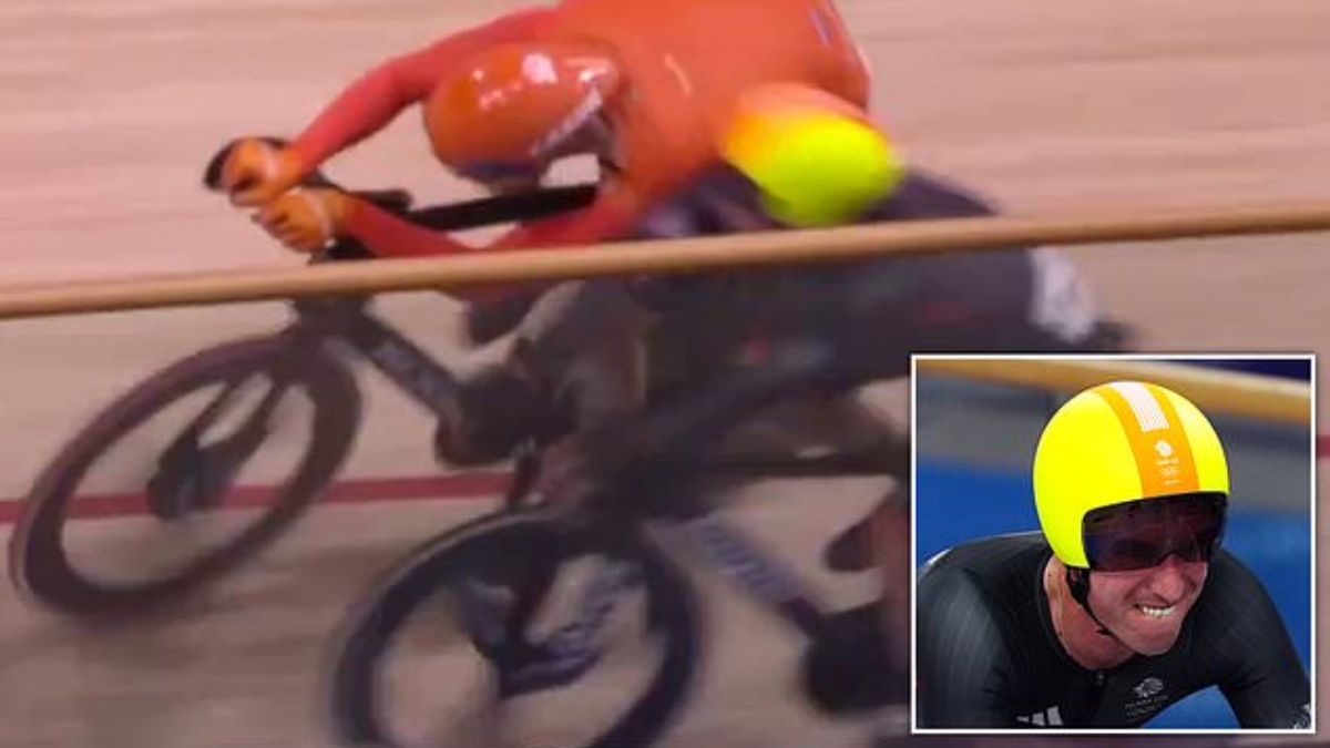 Netherland disqualified, men Olympic madison, Ollie Wood