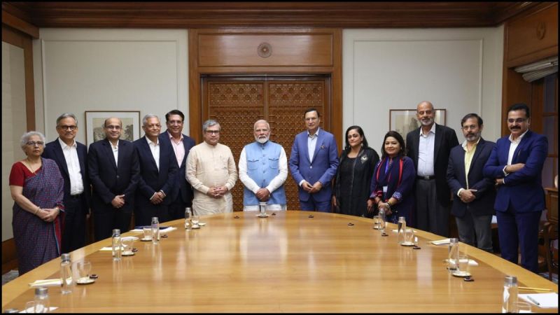 PM Narendra Modi With NBDA Delegation