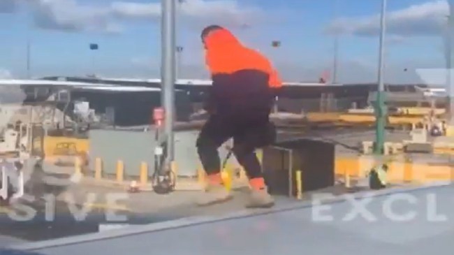 Passenger on Plane Wings