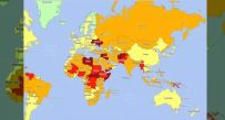 रिस्क मैप में देखें भारत के पड़ोस में खतरा कहां ज्यादा है। फोटोः travelriskmap.com