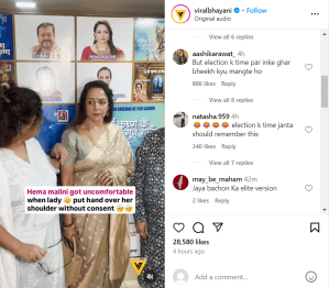 Hema Malini Gets Uncomfortable with Fan