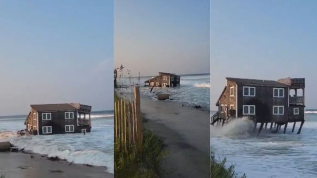 рддрд╛рд╢ рдХреЗ рдкрддреНрддреЛрдВ рдХреА рддрд░рд╣ рдмрд┐рдЦрд░ рдЧрдпрд╛ рд╕рдореБрджреНрд░ рдХрд┐рдирд╛рд░реЗ рдмрдирд╛ рдШрд░, рджреЗрдЦрд┐рдП рд╡рд╛рдпрд░рд▓ VIDEO Viral Video