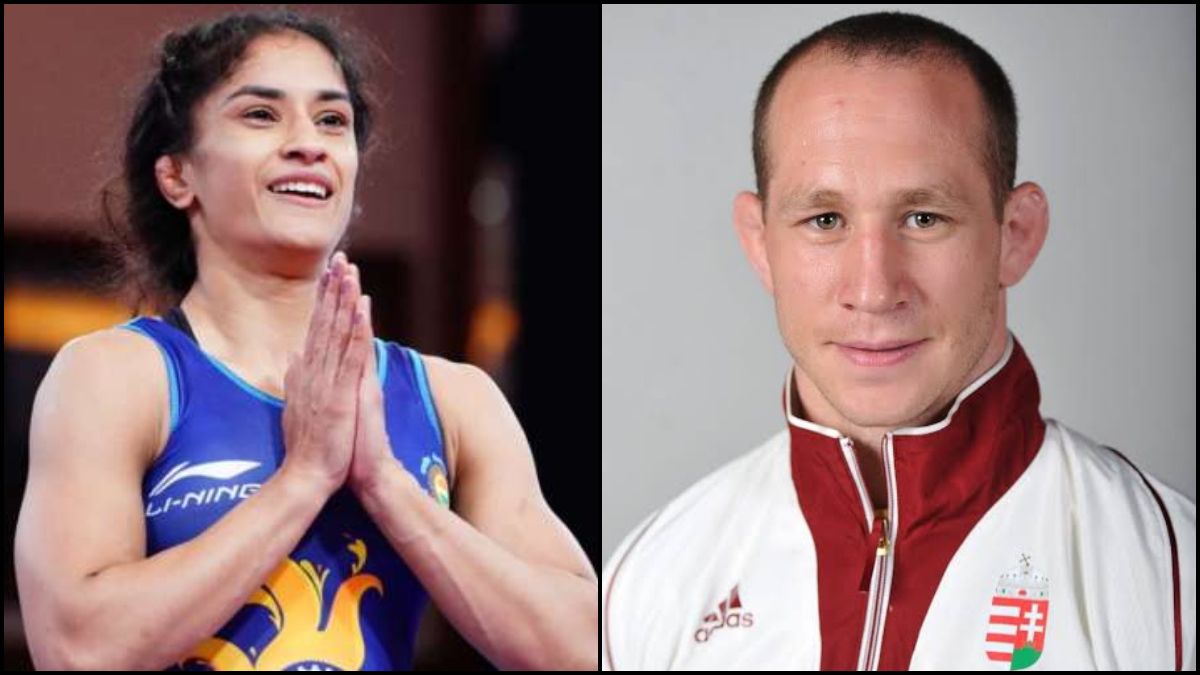 Vinesh Phogat And Her Coach Woller Akos