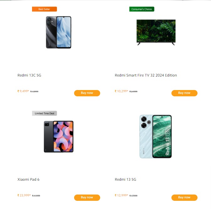 Xiaomi Independence Day Sale 2024