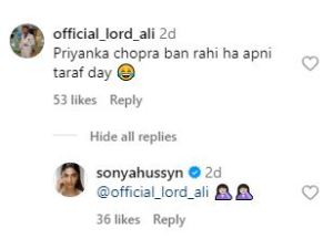 Pakistani actor Sonya Hussaiyn reacts on copying Priyanka Chopra