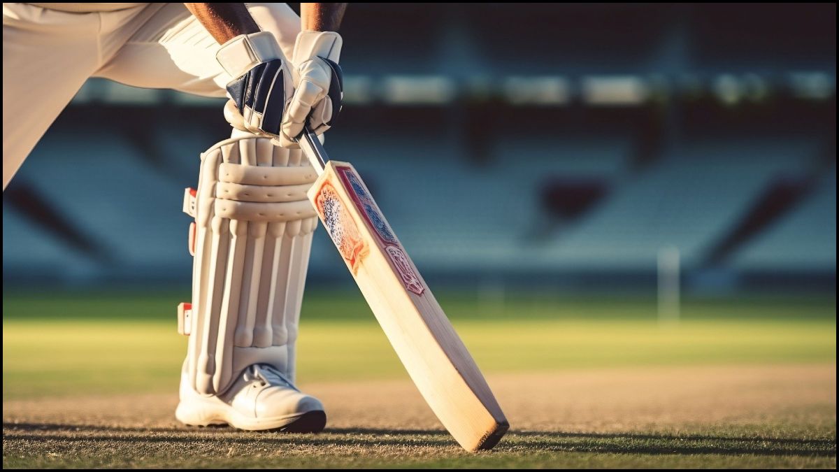 Batsman Playing A Shot