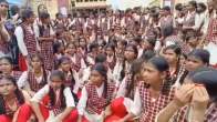 Bhopal Govt School Girl Student Protest Against