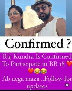 Raj Kundrra To Participate in Bigg Boss 18