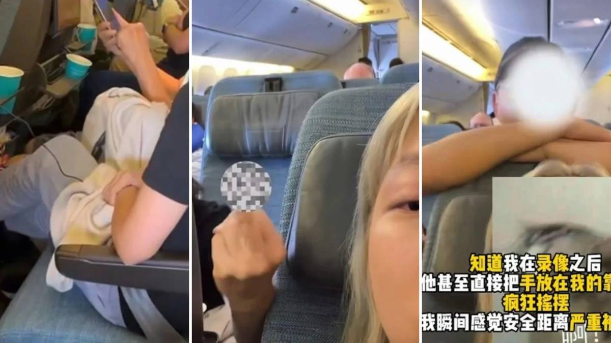 Cathay Pacific airline, airline banned Hong Kong, couple flight row. chinese girl, travel, reclining seat