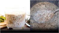 Chia seeds with milk