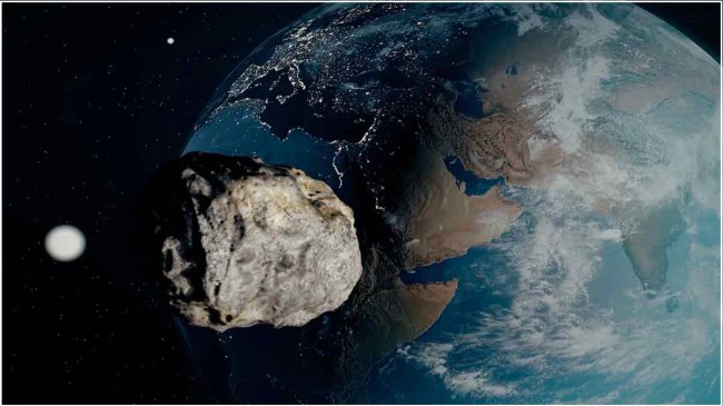 Earth Space Moon Asteroid