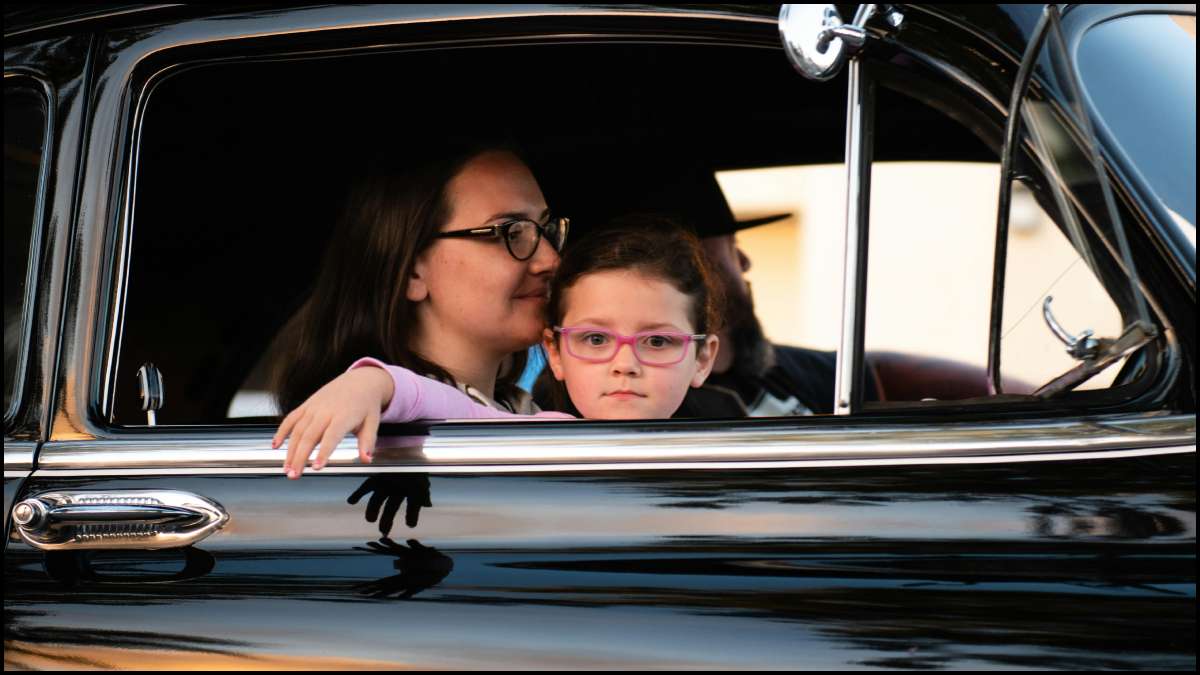 Family In A Car