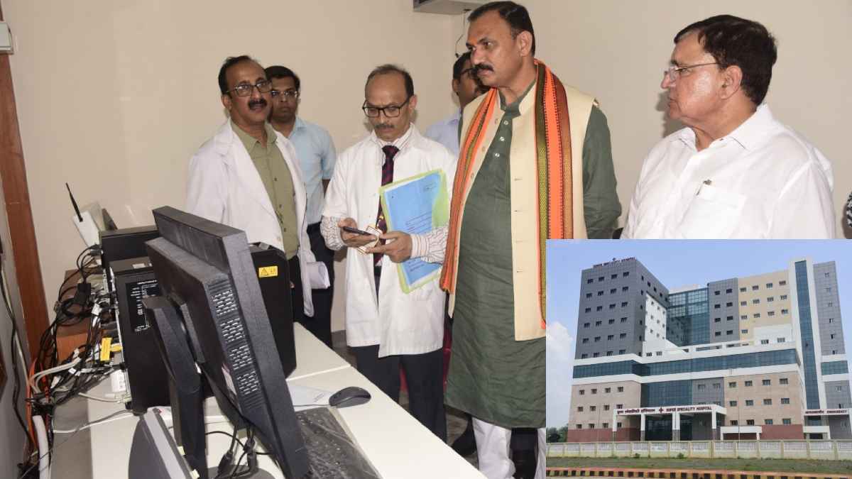 HEALTH MINISTER SHYAM BIHARI JAISWAL INSPECTION (1)
