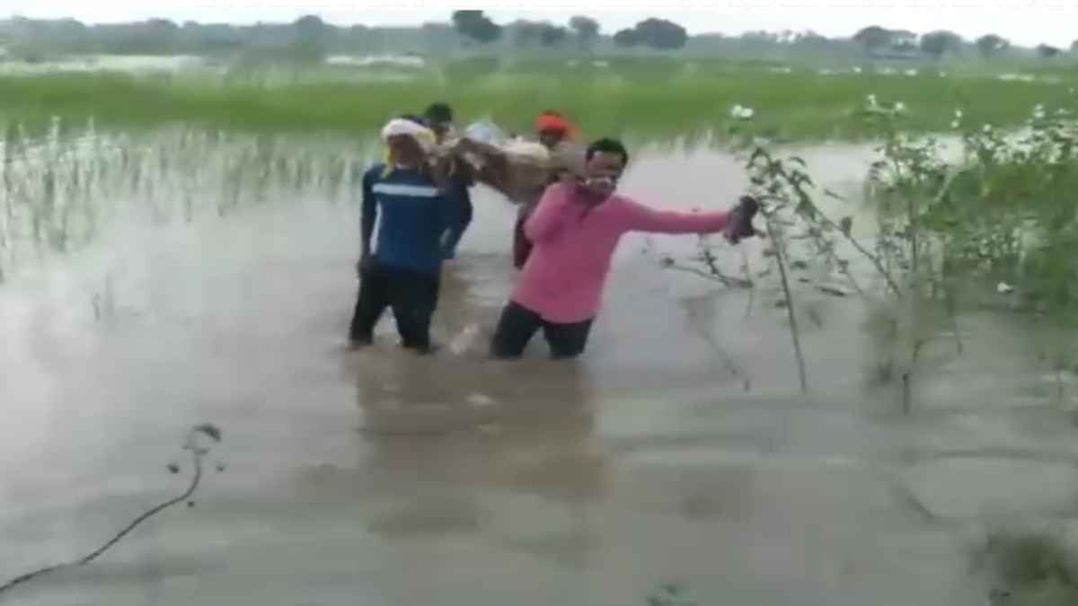 Video: कमर तक पानी, 4 कंधों पर अर्थी, वायरल वीडियो में दिखा आदिवासियों का दर्द