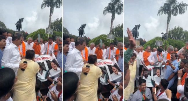 Maharashtra News (3) рдорд╣рд╛ рд╡рд┐рдХрд╛рд╕ рдЕрдШрд╛рдбрд╝реА рдиреЗ рд░рд╡рд┐рд╡рд╛рд░ рдХреЛ рдореБрдВрдмрдИ рдореЗрдВ рдЬреВрддрд╛ рдорд╛рд░реЛ рдорд╛рд░реНрдЪ рдирд┐рдХрд╛рд▓рд╛ред рдлреЛрдЯреЛрдГ @ShivSenaUBT_