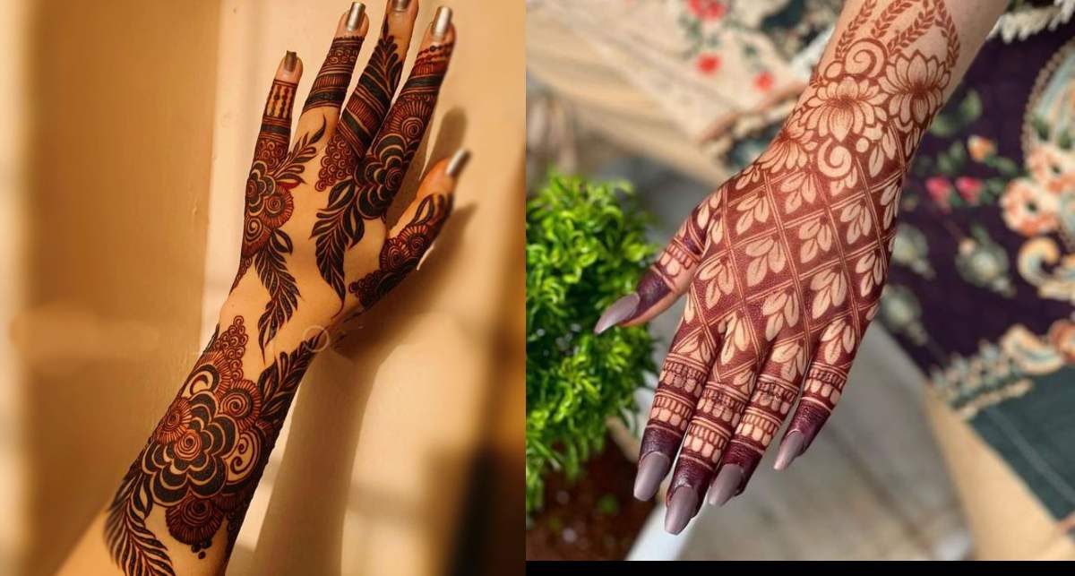 Lacy Floral Mehndi Design