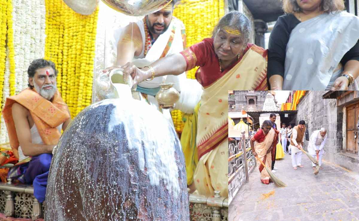 Madhya Pradesh: उज्जैन में राष्ट्रपति मुर्मू ने किए बाबा महाकाल के दर्शन, कार्यक्रम में किया सफाई मित्रों का सम्मान