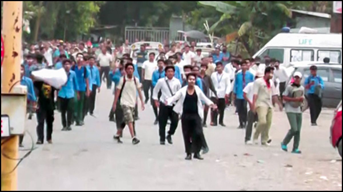 Manipur Students Protest march