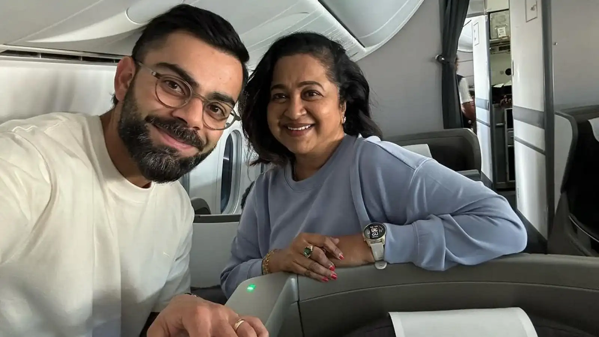 Radhikaa Sarathkumar With Virat Kohli.