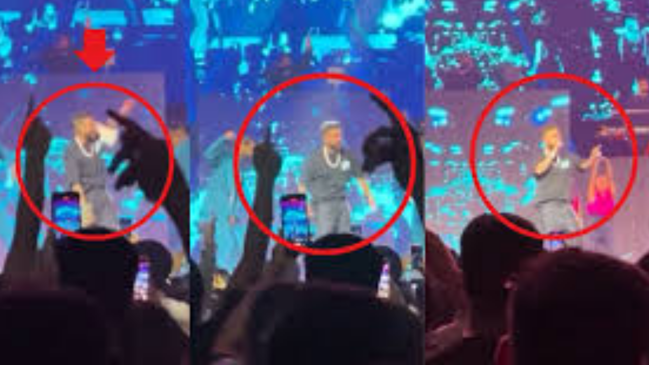 Fan Threw Shoe on Karan Aujla in Concert