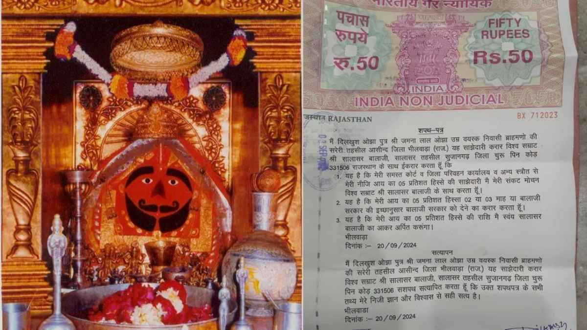 सालासर बालाजी में भगत ने किया ऐतिहासिक दान, नितिन पुजारी भी रह गए हैरान!