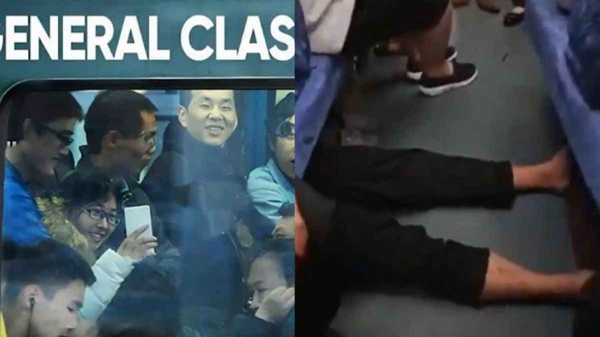 Viral Video Chinsse Train