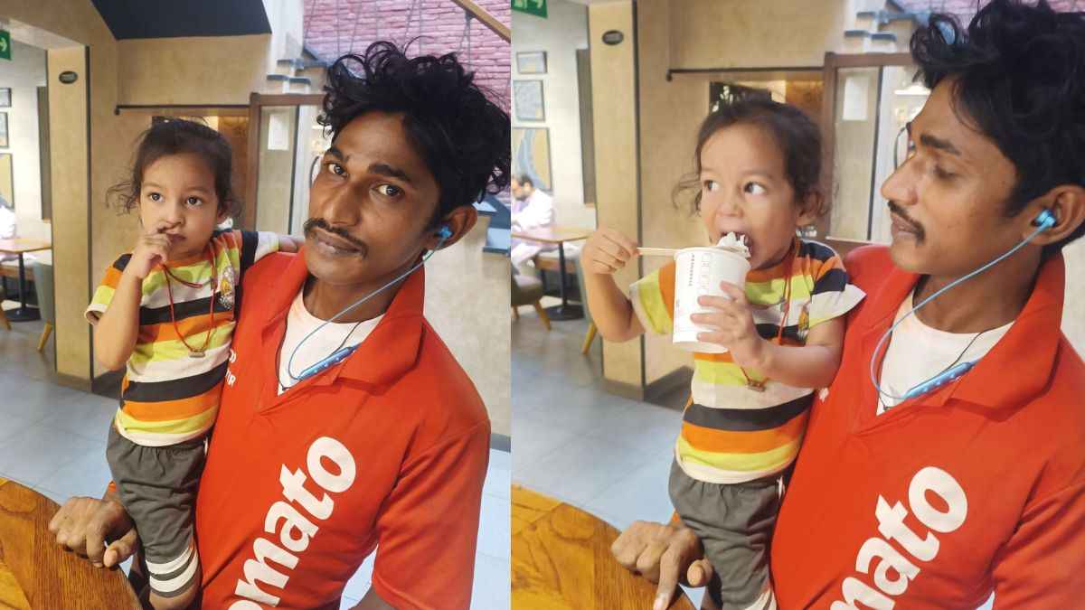 Zomato Delivery Boy की बेटी संग तस्वीर वायरल, स्टारबक्स मैनेजर ने की जमकर तारीफ