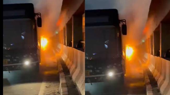 bus fire Gurugram bus fire, Passengers, Kherki Daula