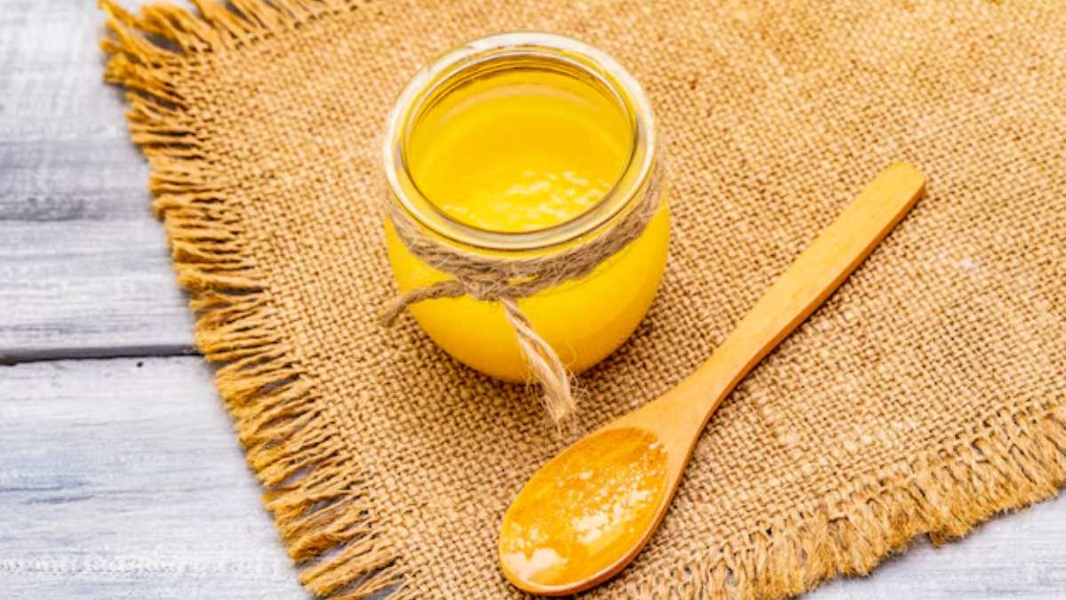 desi ghee in nose 