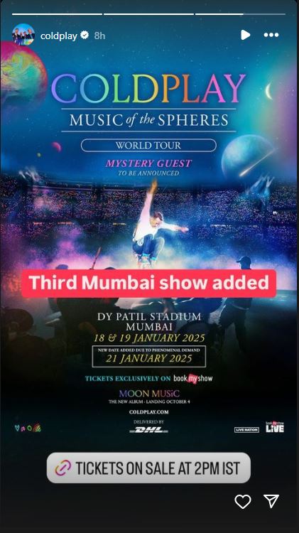 Coldplay Concert In India