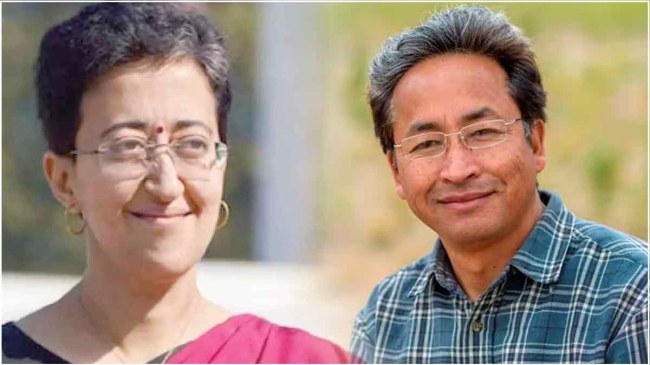 आतिशी मार्लेना ने सोनम वांगचुक से मिलने जाने का ऐलान किया है।