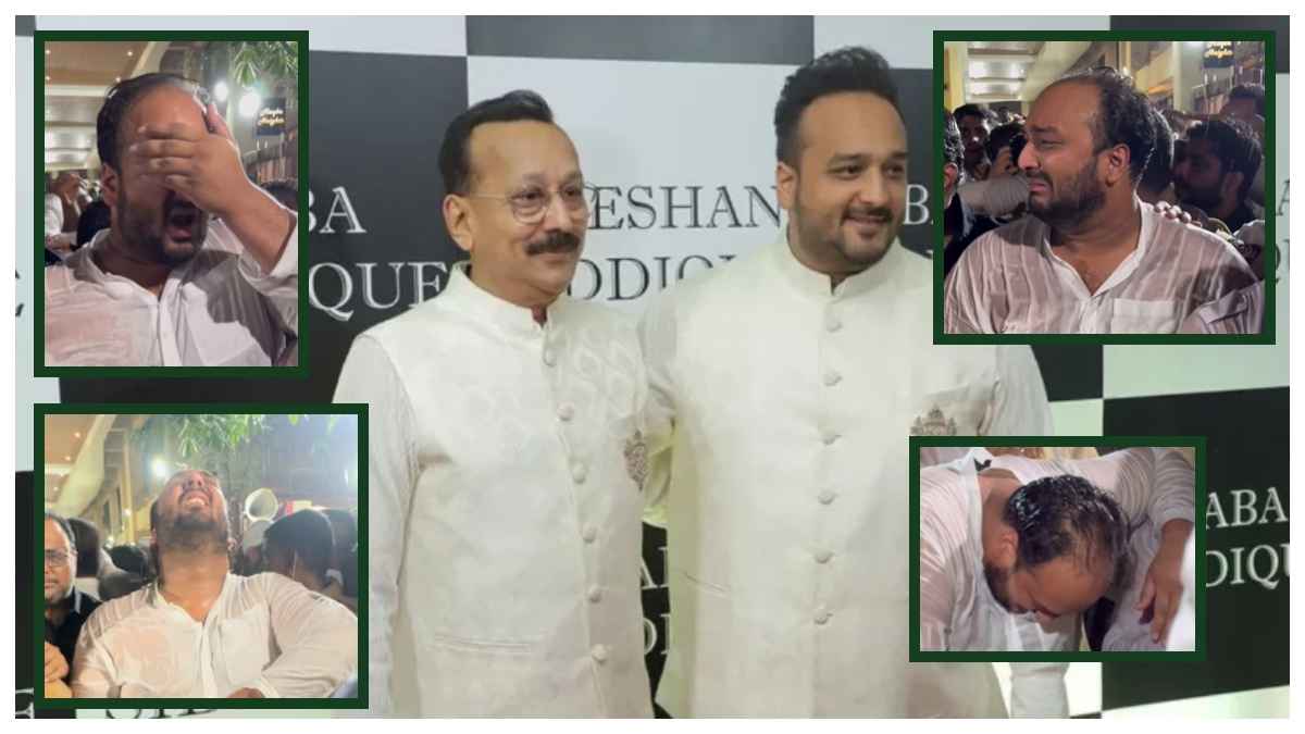 Video: Baba Siddique के बिलखते बेटे को देख रो उठा आसमान, फूट-फूटकर रोए zeeshan
