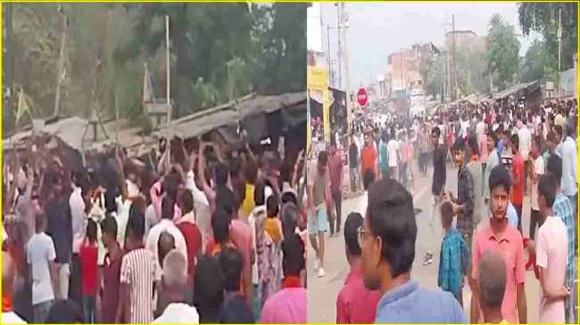 Bihar Bhagalpur Sanhoula Temple Statue Vandalized Bihar Bhagalpur Sanhoula Temple Statue Vandalized