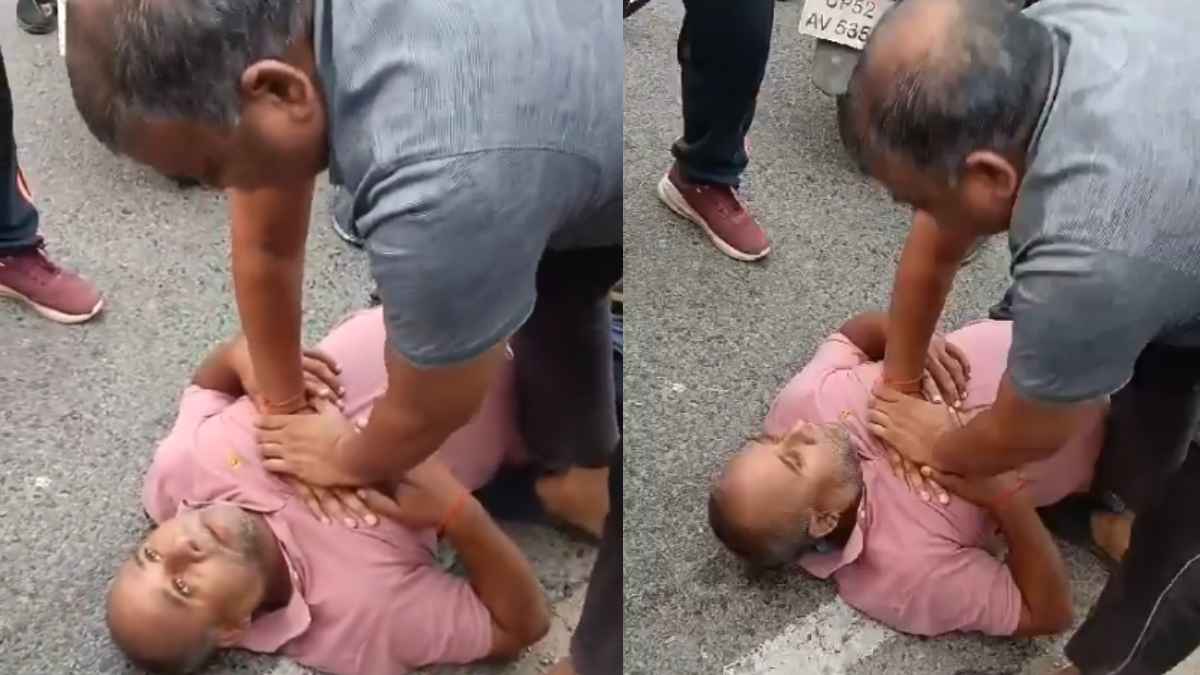 शख्स को मौत के मुंह से खींच लाया सब इंस्पेक्टर, भाजपा विधायक ने जमकर की तारीफ; देखें वीडियो
