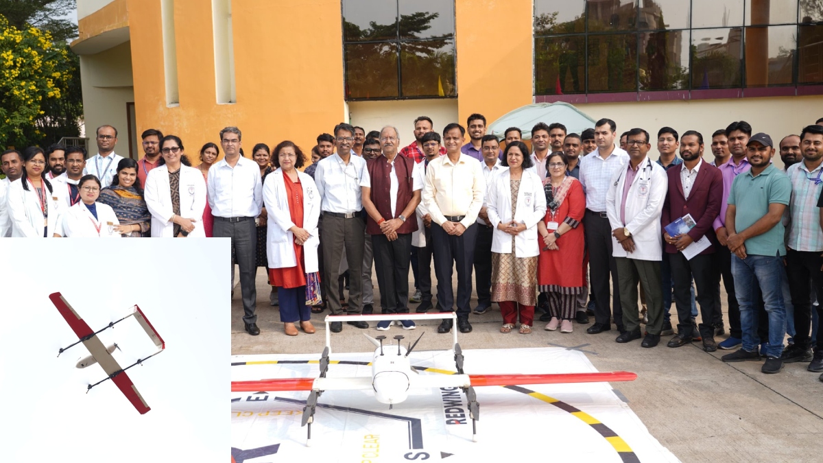 Drone Service Inaugurated At AIIMS Raipur