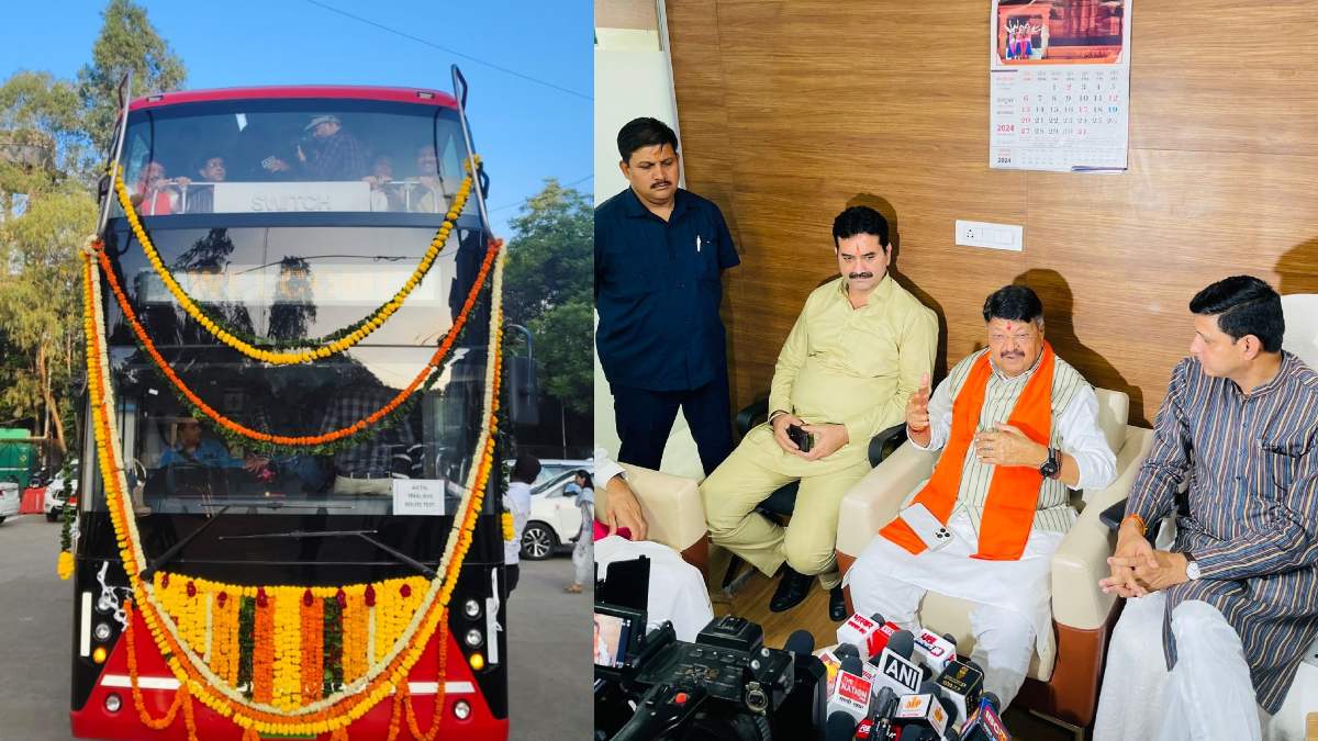 Electric Double Decker Bus on Indore