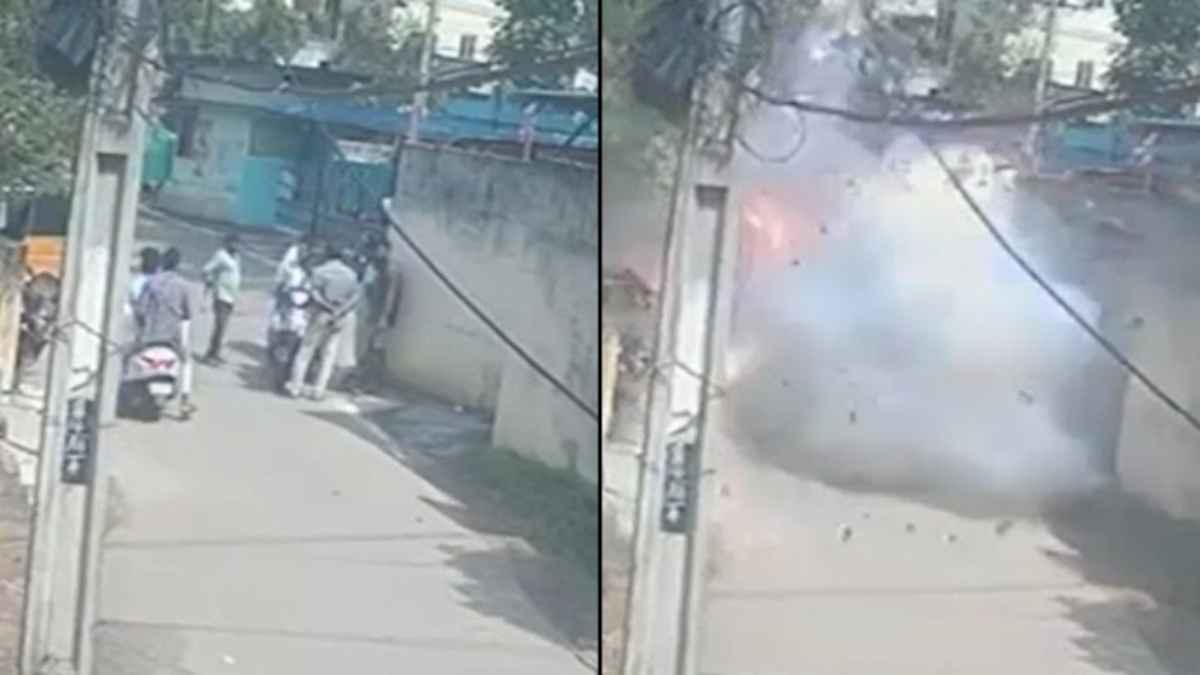 दिवाली पर पटाखों से भरे थैले में ब्लास्ट, स्कूटर सवार युवक के चिथड़े उड़े, 6 घायल