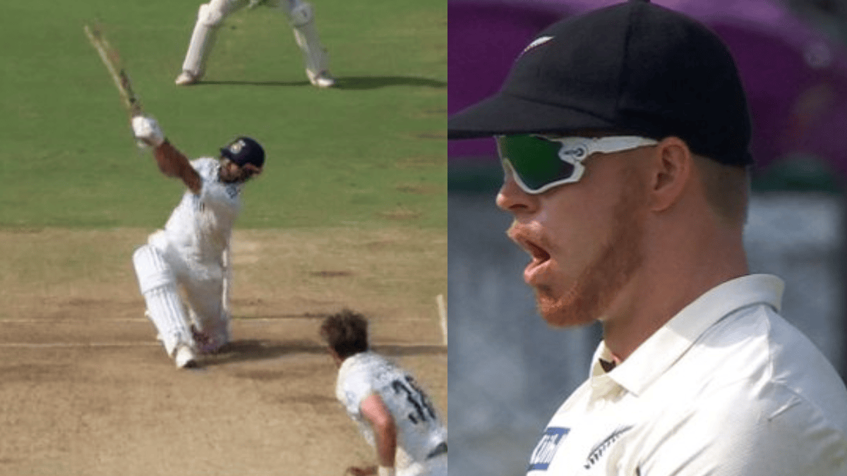 IND vs NZ: पंत ने जड़ा 107 मीटर का दनदनाता छक्का, कीवियों का खुला रह गया मुंह