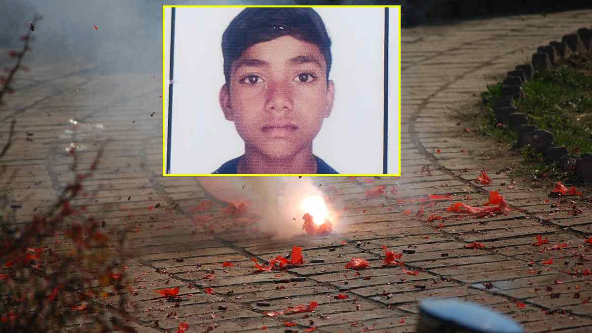 Jhunjhunu child died firecracker kept in pocket blast