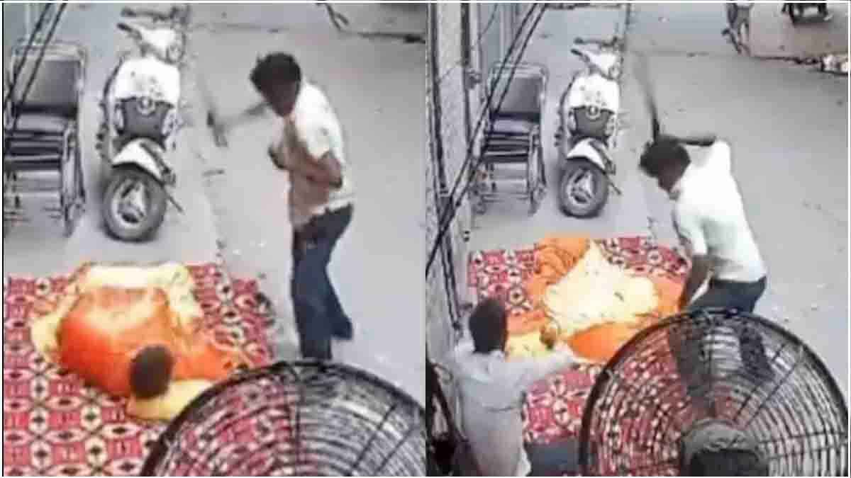 Video: पेशाब करने से मना करने पर युवक की जमकर की पिटाई, सीसीटीवी में कैद हुई पूरी घटना