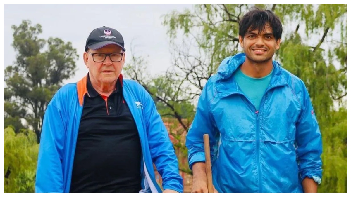 Neeraj Chopra With Klaus Bartonietz