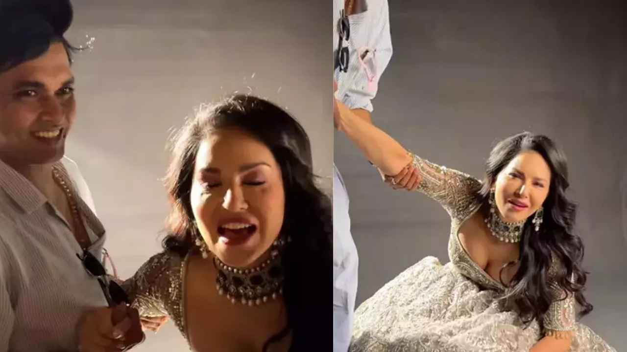 Sunny Leone को लहंगा पड़ गया 'महंगा', परेशान होकर किसे कह दिया चल हट?