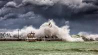 Sea Waves In A Hurricane