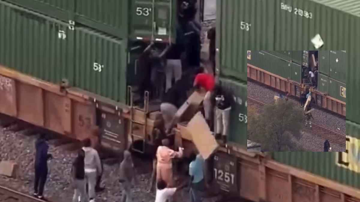 Train Robbery Viral Video