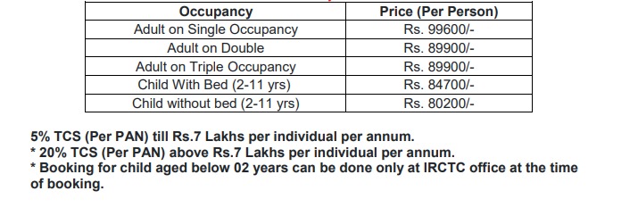 IRCTC Tour Package