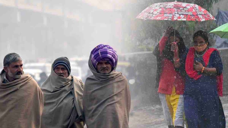 Delhi Chilling Weather With Rain