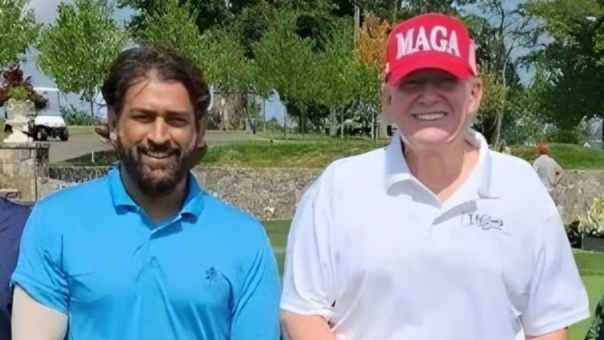 Dhoni and trump