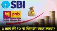 Fixed Deposit State Bank of India vs Punjab National Bank comparison