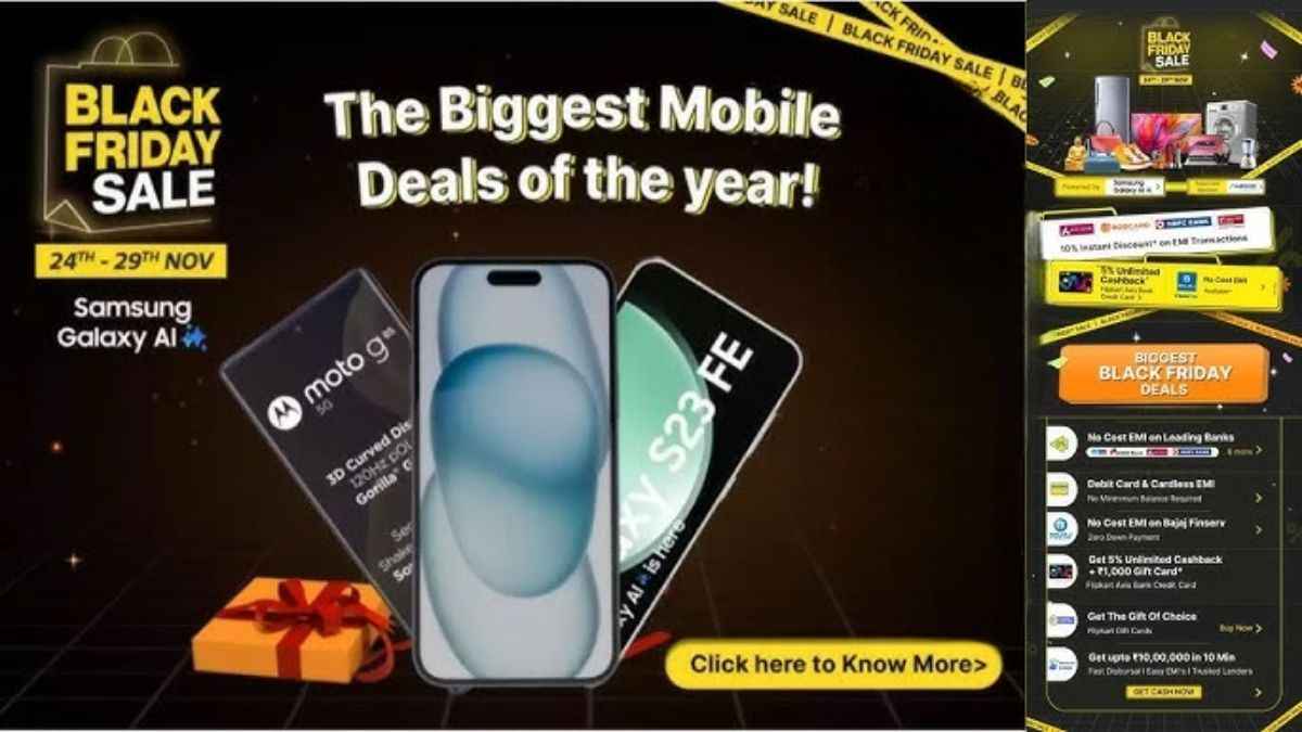 Flipkart Black Friday सेल में सबसे सस्ते मिलेंगे ये 5 फोन, चेक करें डील्स